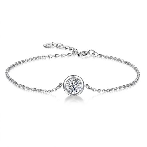 Bezel Glow Moissanite Bracelet