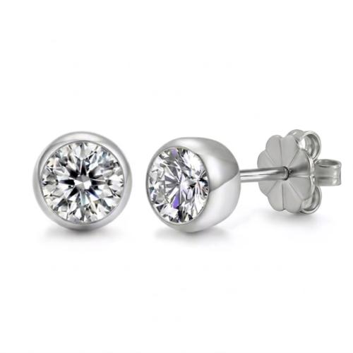 Everyday Sparkle Bezel Stud Earrings