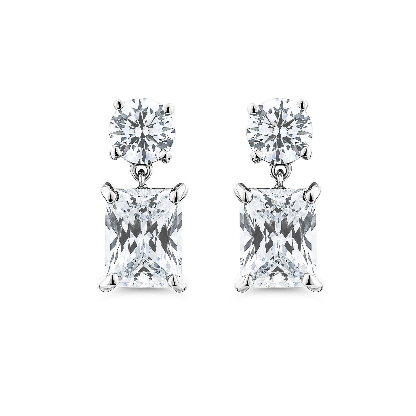 Color Radiance Drop Earrings – Silver