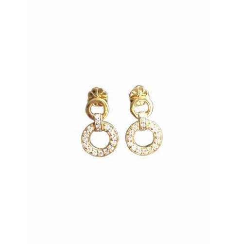 Double Circle Studs – Yellow Gold
