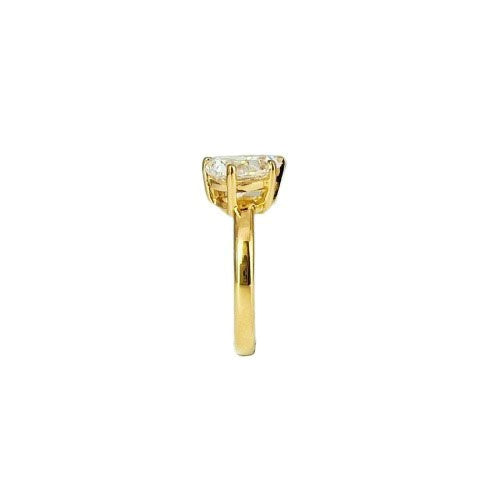 Grand Oval Trilogy Ring - Yellow Gold Plated