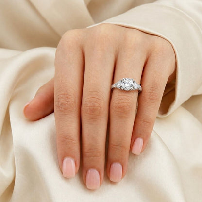 Trillion Accent Solitaire – 2ct