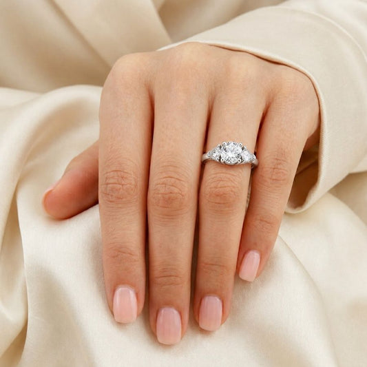 Trillion Accent Solitaire – 2ct