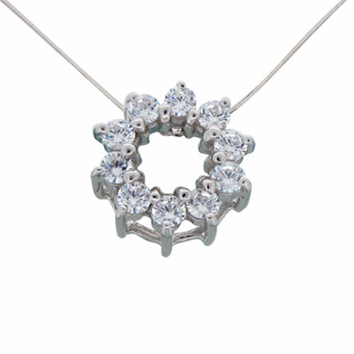 Circle Harmony Pendant – Silver
