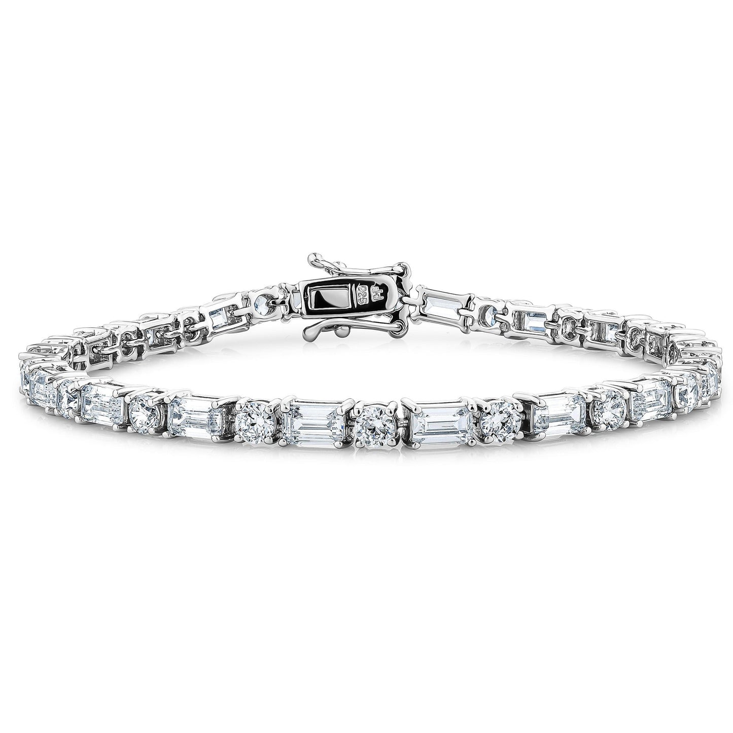 Mixed-Cut Glamour Bracelet 6.5" – 12.58ct Total