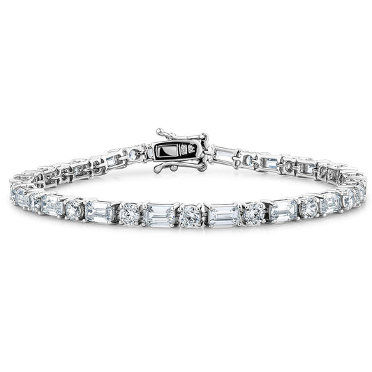 Mixed-Cut Glamour Bracelet 6.5" – 12.58ct Total
