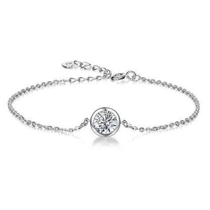 Bezel Glow Moissanite Bracelet