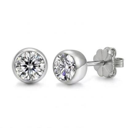 Everyday Sparkle Bezel Stud Earrings