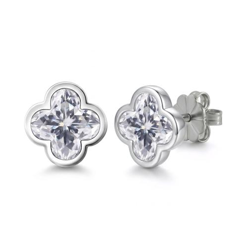 Clover Luxe Moissanite Earrings