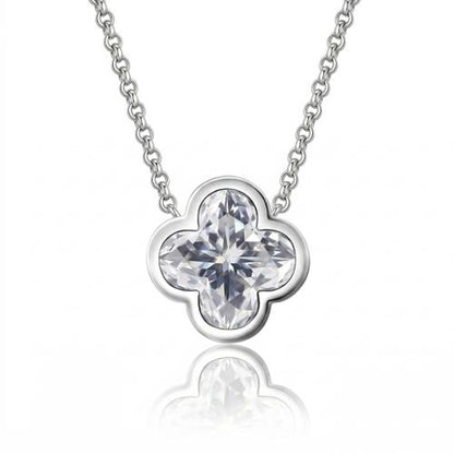Clover Luxe Moissanite Necklace