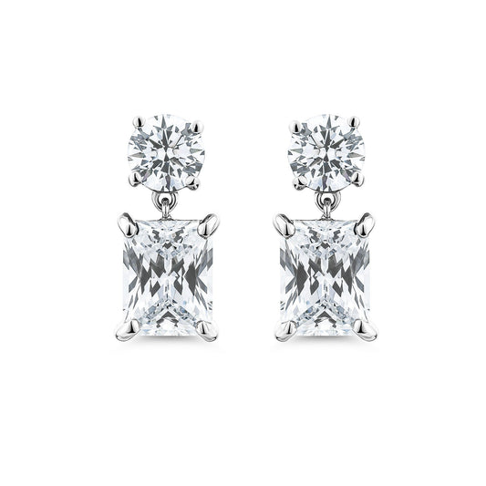Color Radiance Drop Earrings – Silver