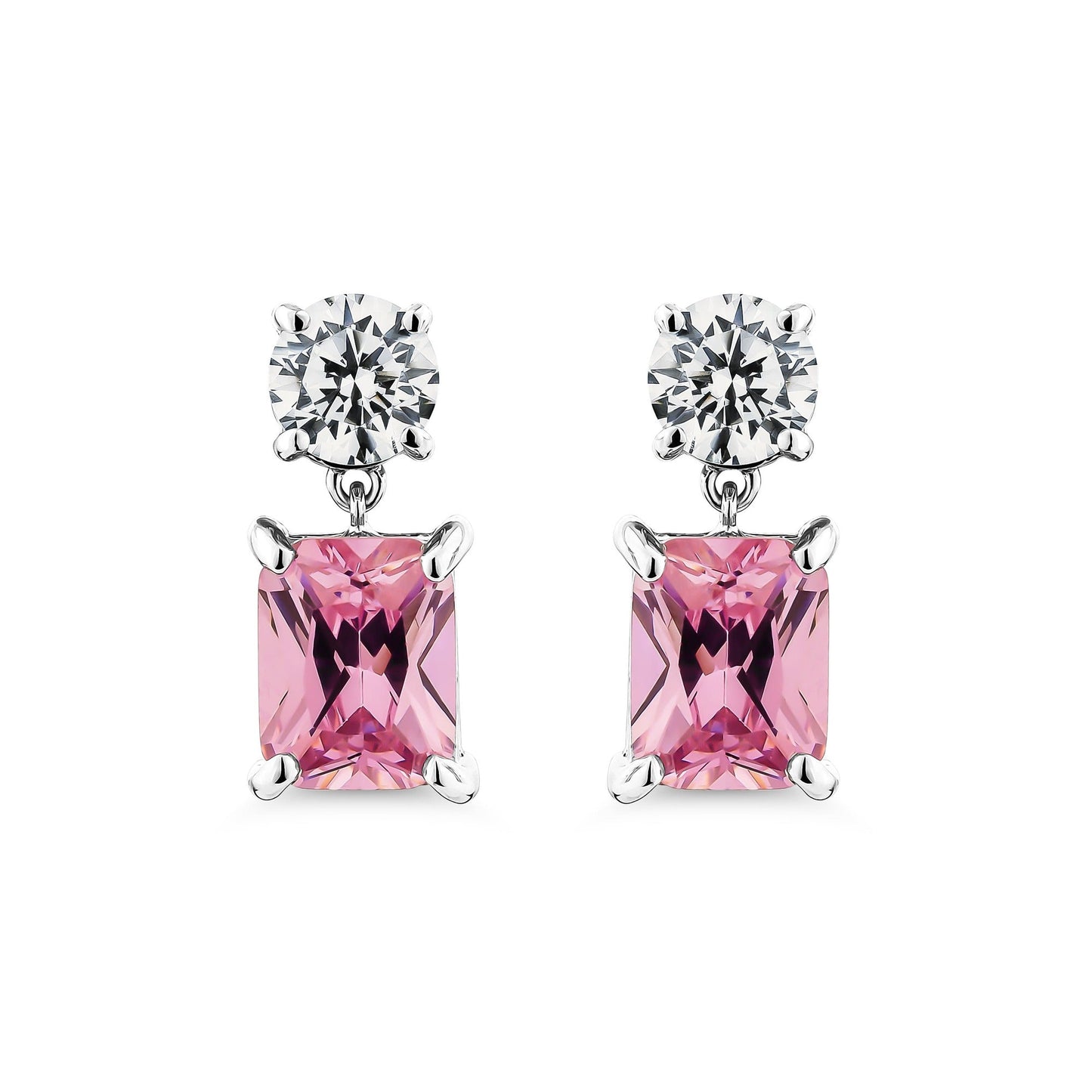 Color Radiance Drop Earrings – Pink