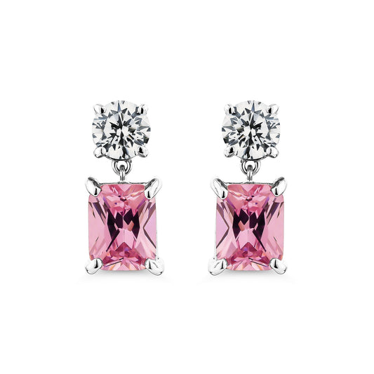 Color Radiance Drop Earrings – Pink