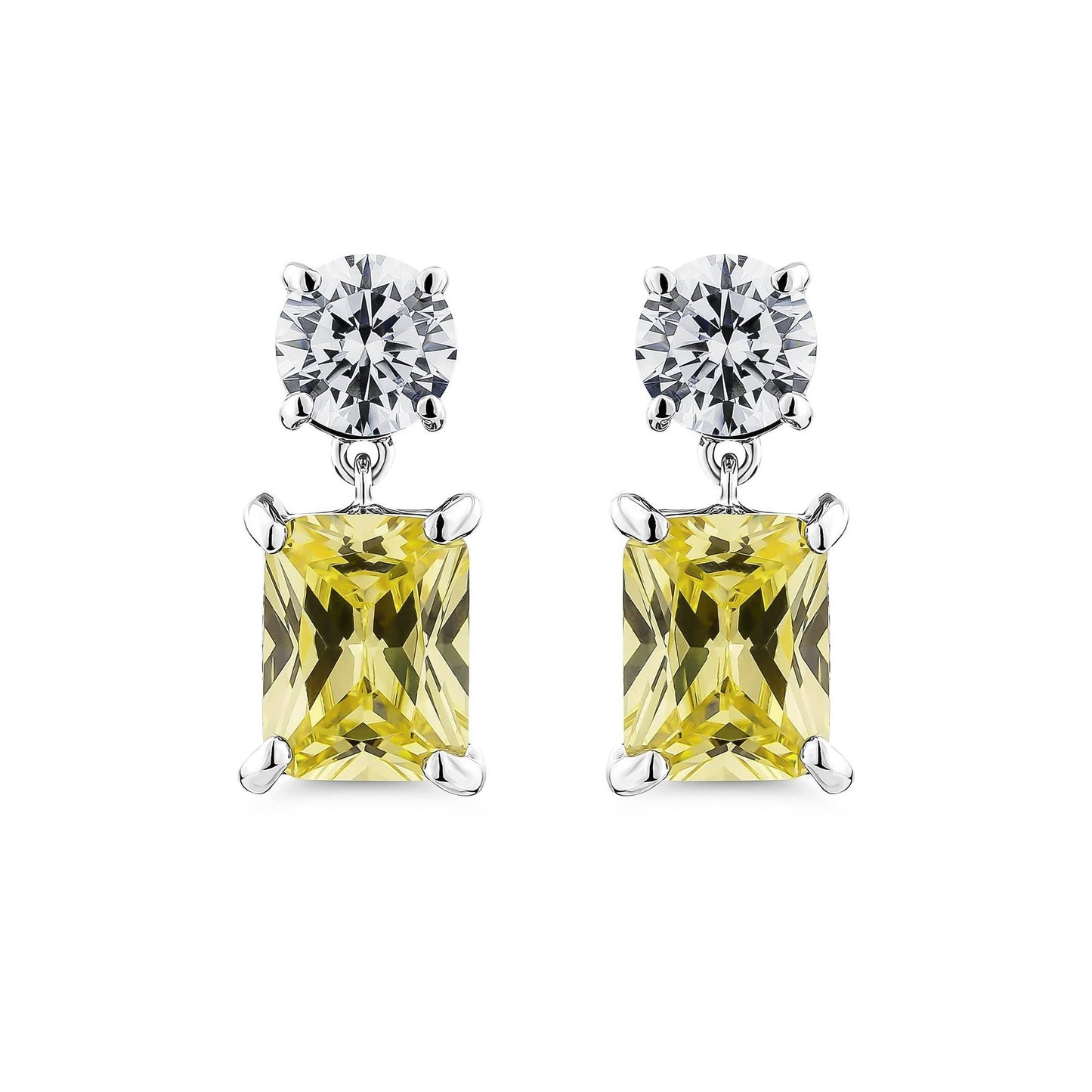 Color Radiance Drop Earrings – Yellow