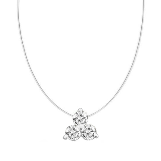 Floating Trio Pendant – 3 x 3.75mm - SIlver