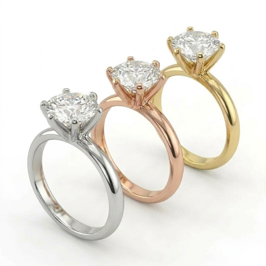 Crown Solitaire Ring – 3.5ct