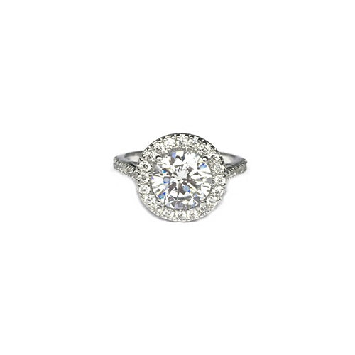 Halo of Light Moissanite Ring