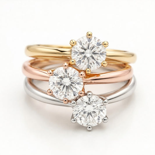 Crown Solitaire Moissanite Ring – 6.58ct