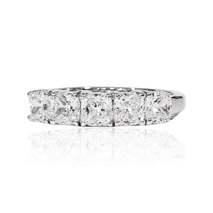 Cushion Cut Quintet Ring – 4x4mm