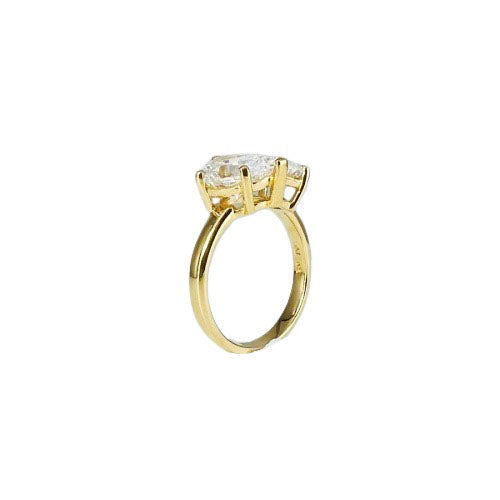 Grand Oval Trilogy Ring - Yellow Gold Plated